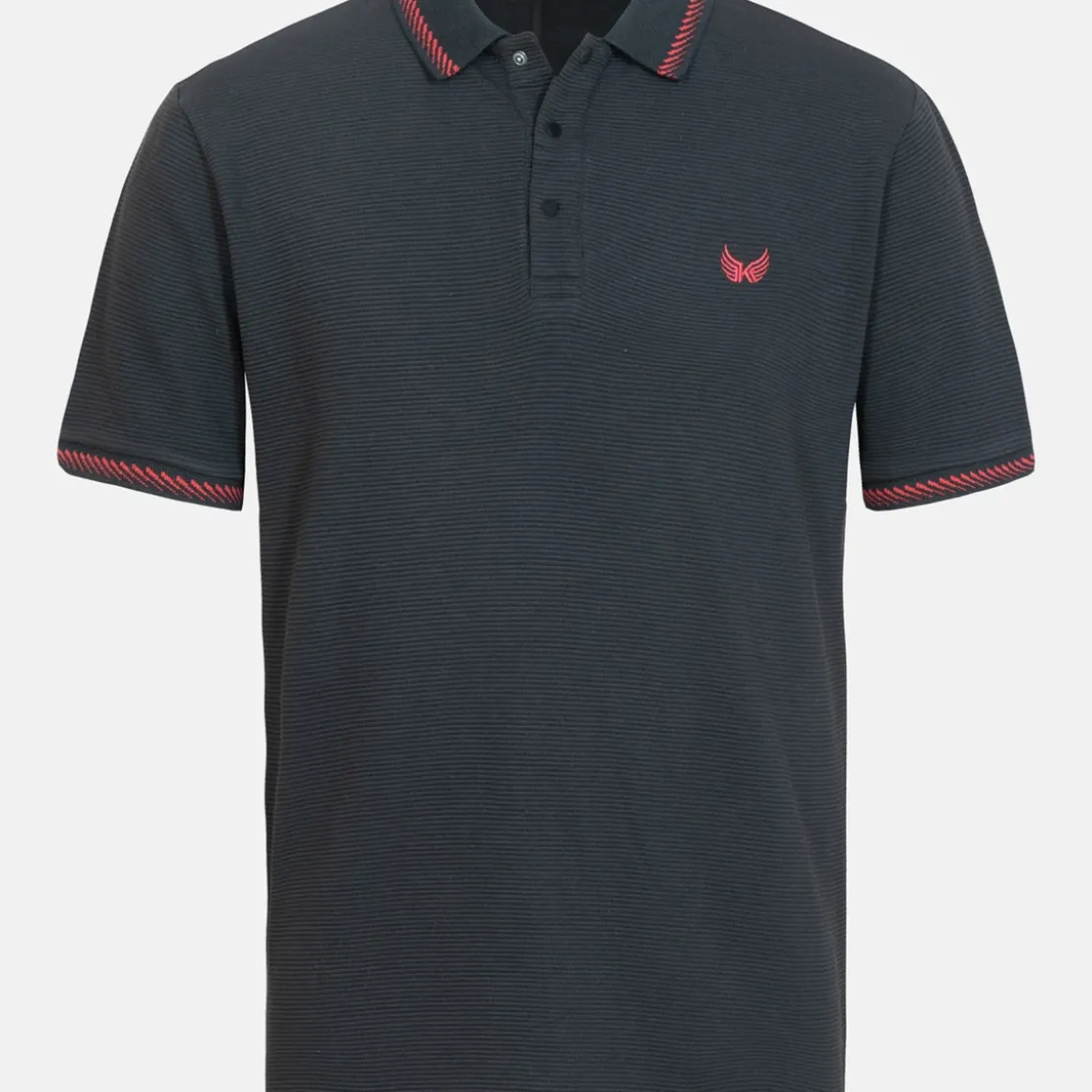KaporalPolo M Courtes en coton TIRU Black noir