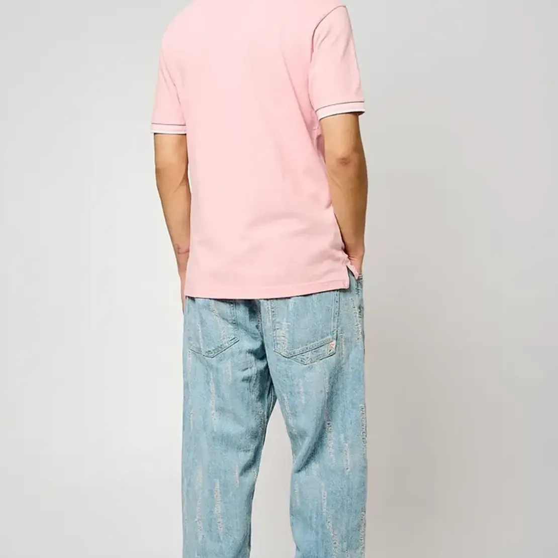 KaporalPolo M Courtes en coton JAROD Pink rose