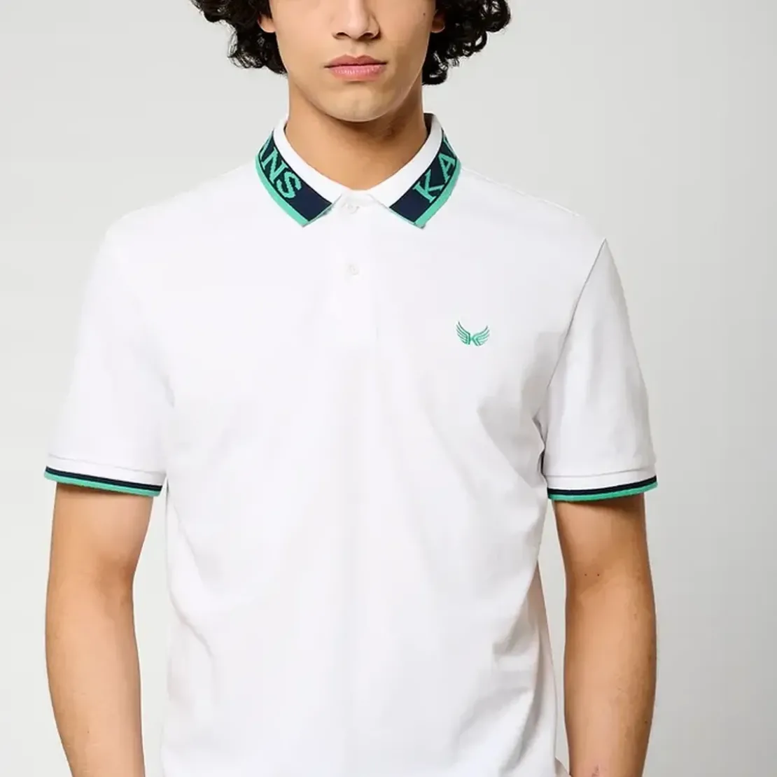 KaporalPolo M Courtes en coton TOBY White blanc