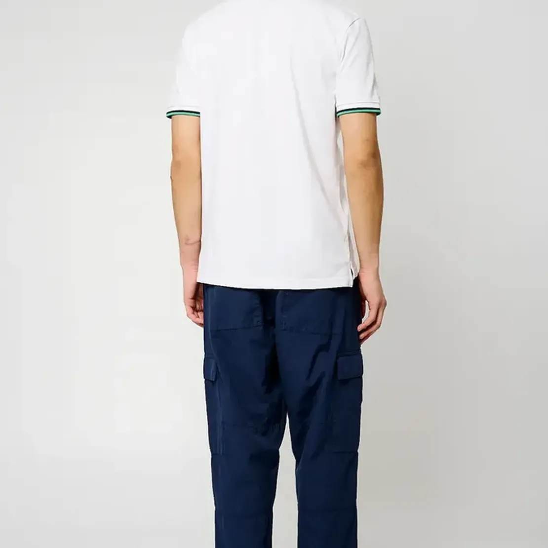 KaporalPolo M Courtes en coton TOBY White blanc