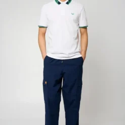 KaporalPolo M Courtes en coton TOBY White blanc