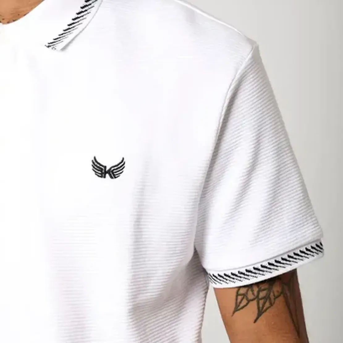 KaporalPolo M Courtes en coton TIRU White blanc