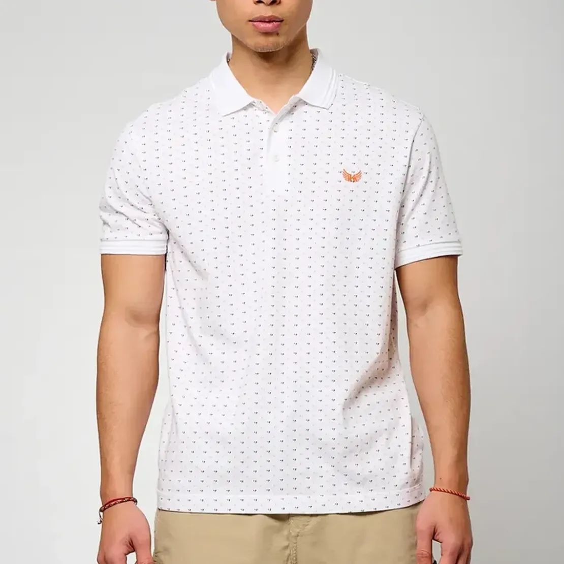 KaporalPolo M Courtes en coton BOSCI White blanc