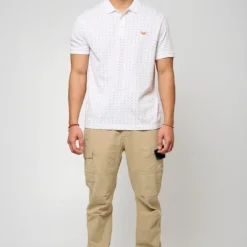 KaporalPolo M Courtes en coton BOSCI White blanc