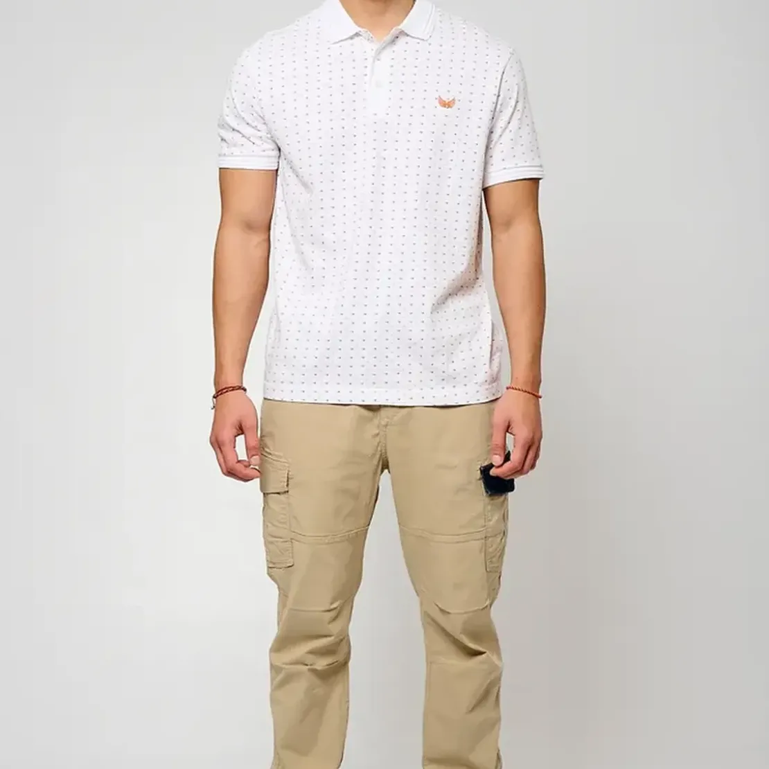 KaporalPolo M Courtes en coton BOSCI White blanc