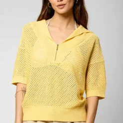 KaporalPolo M Courtes LAIZA jaune en viscose