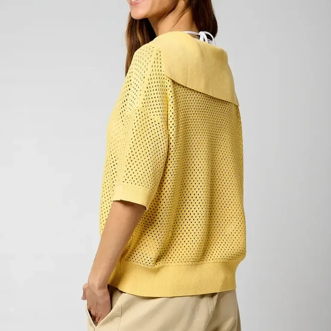 KaporalPolo M Courtes LAIZA jaune en viscose