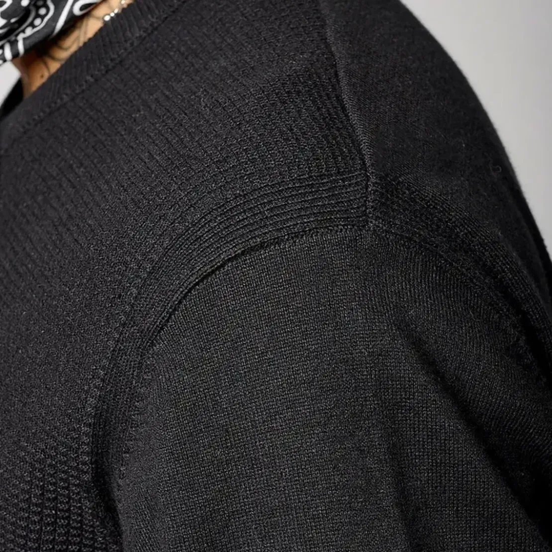 KaporalPull en coton LEWIS Black noir