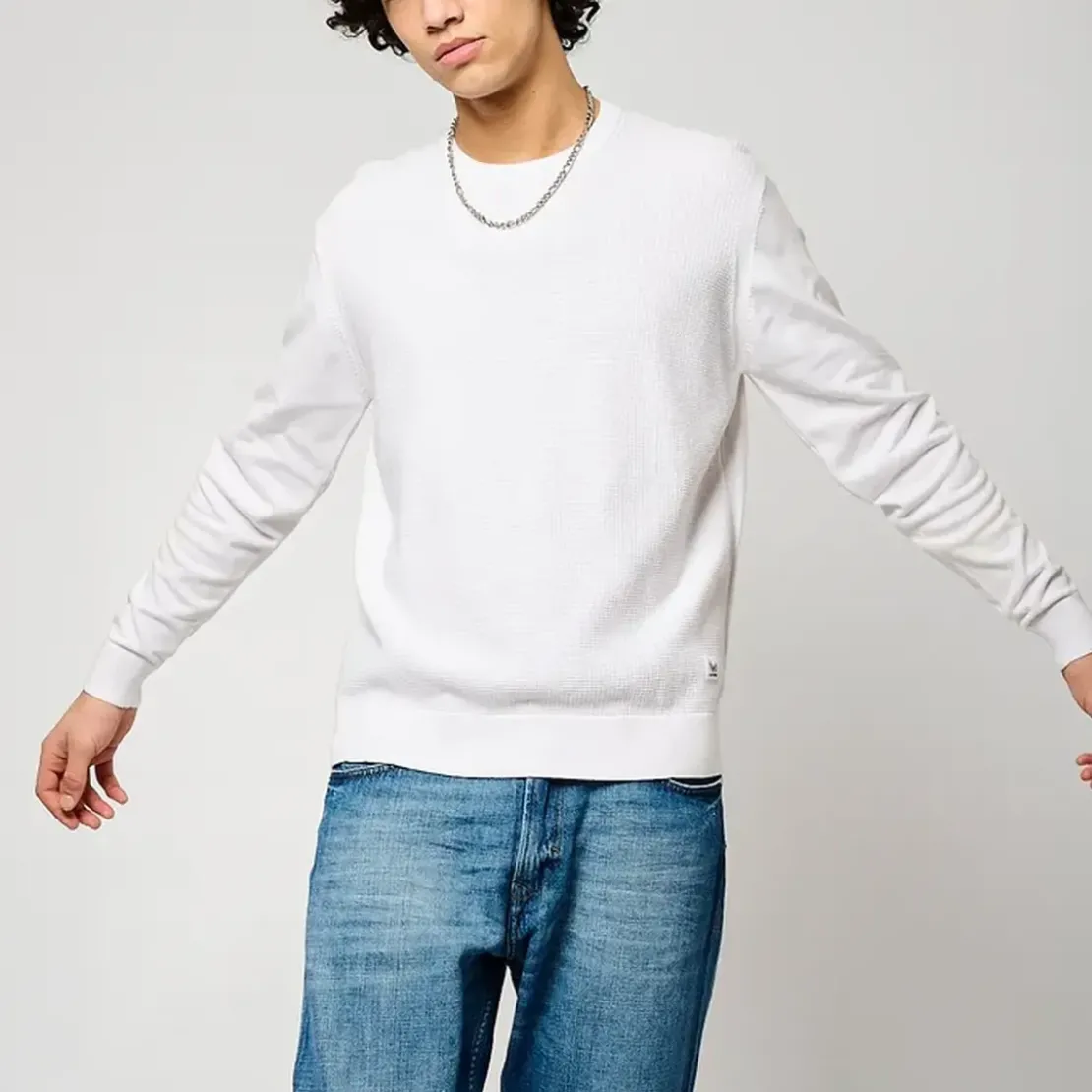 KaporalPull en coton MARUS White blanc