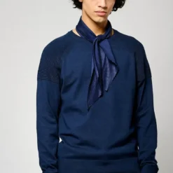 KaporalPull en viscose LAYER bleu marine