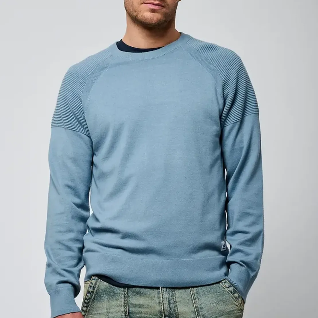 KaporalPull en viscose LAYER Sky bleu ciel