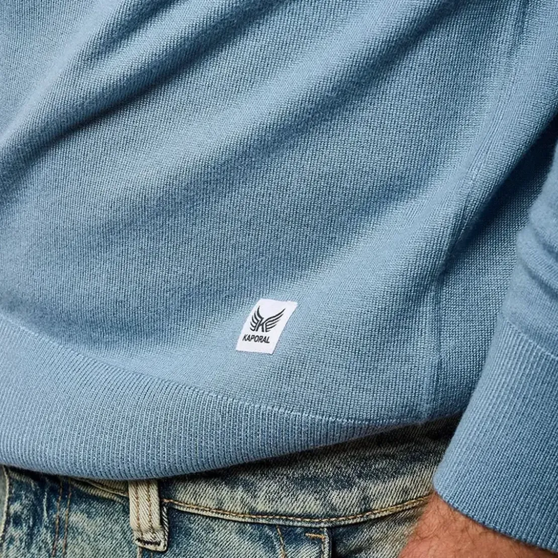 KaporalPull en viscose LAYER Sky bleu ciel