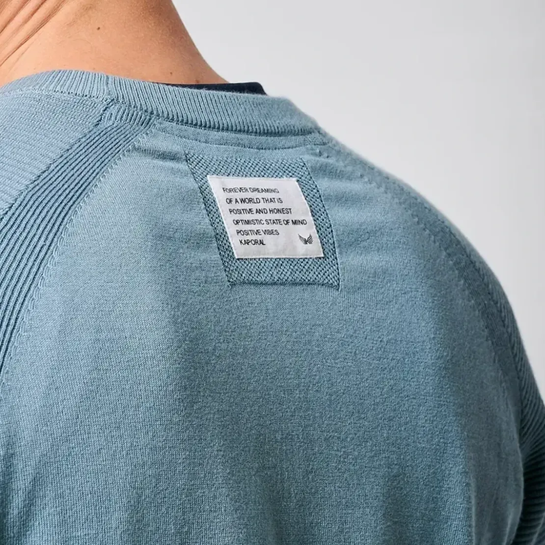 KaporalPull en viscose LAYER Sky bleu ciel