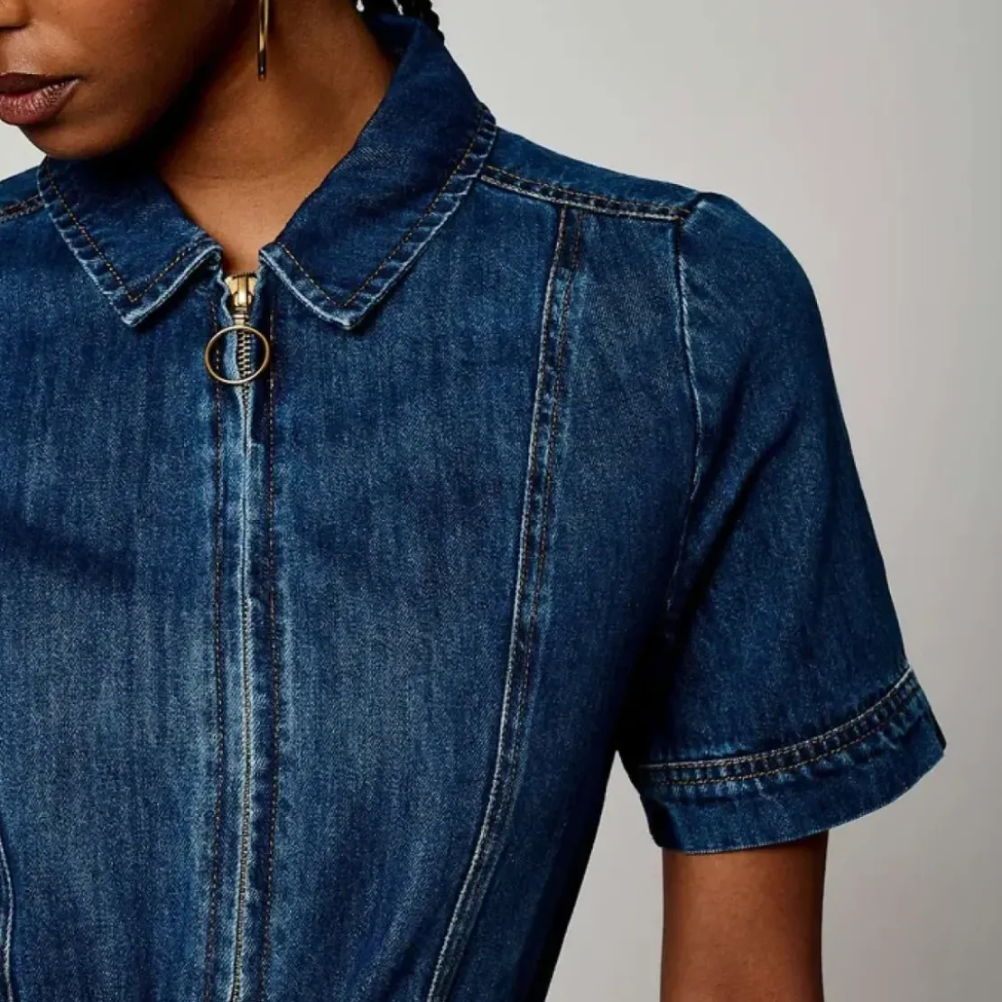 KaporalRobe courte en coton Brat denim