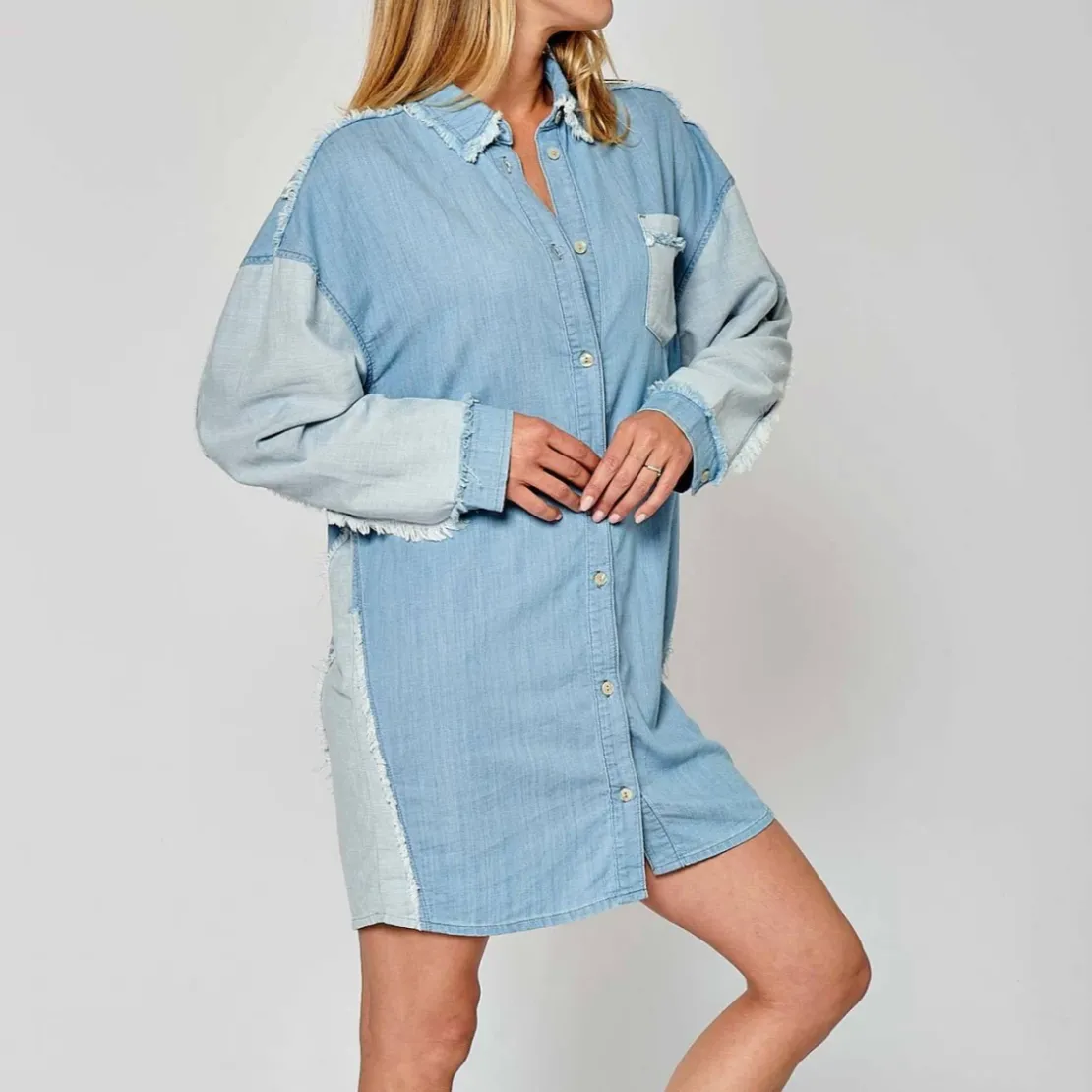 KaporalRobe En Jean LOANE bleu en coton
