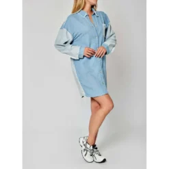 KaporalRobe En Jean LOANE bleu en coton