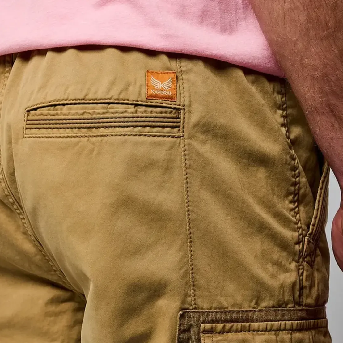 KaporalShort en coton BYRON Camel