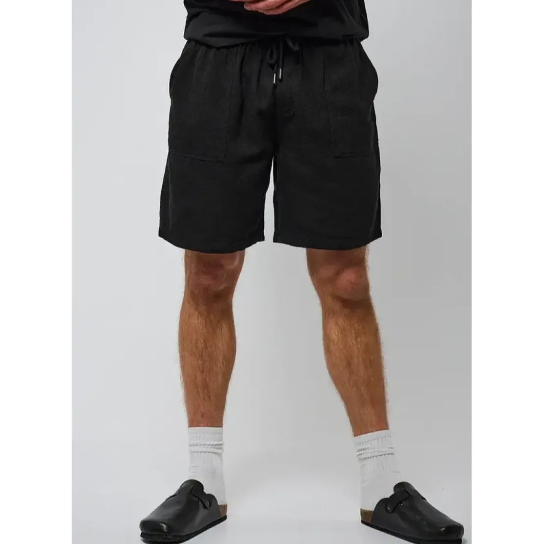 KaporalShort en coton TURIN Black noir
