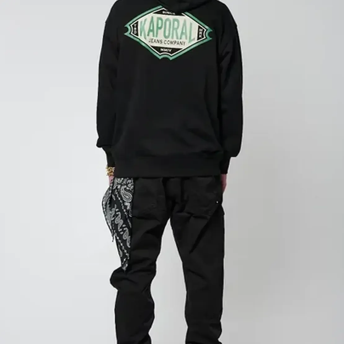 KaporalSweat Non Zippe en coton TOUTI Black noir