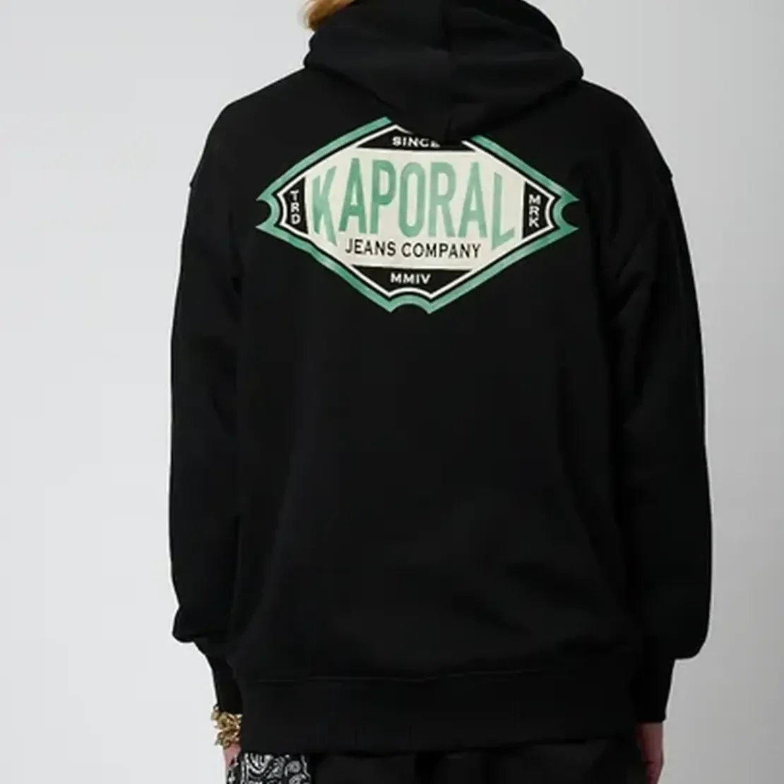 KaporalSweat Non Zippe en coton TOUTI Black noir