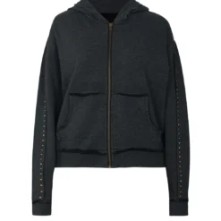 KaporalSweat zippé VITRA noir en coton
