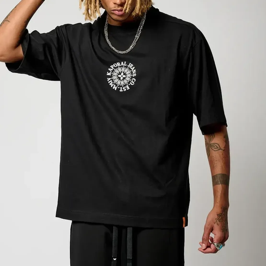 KaporalTee Shirt Manches Courtes en coton TAZ Black noir