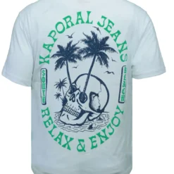 KaporalTee Shirt Manches Courtes en coton TILL White blanc