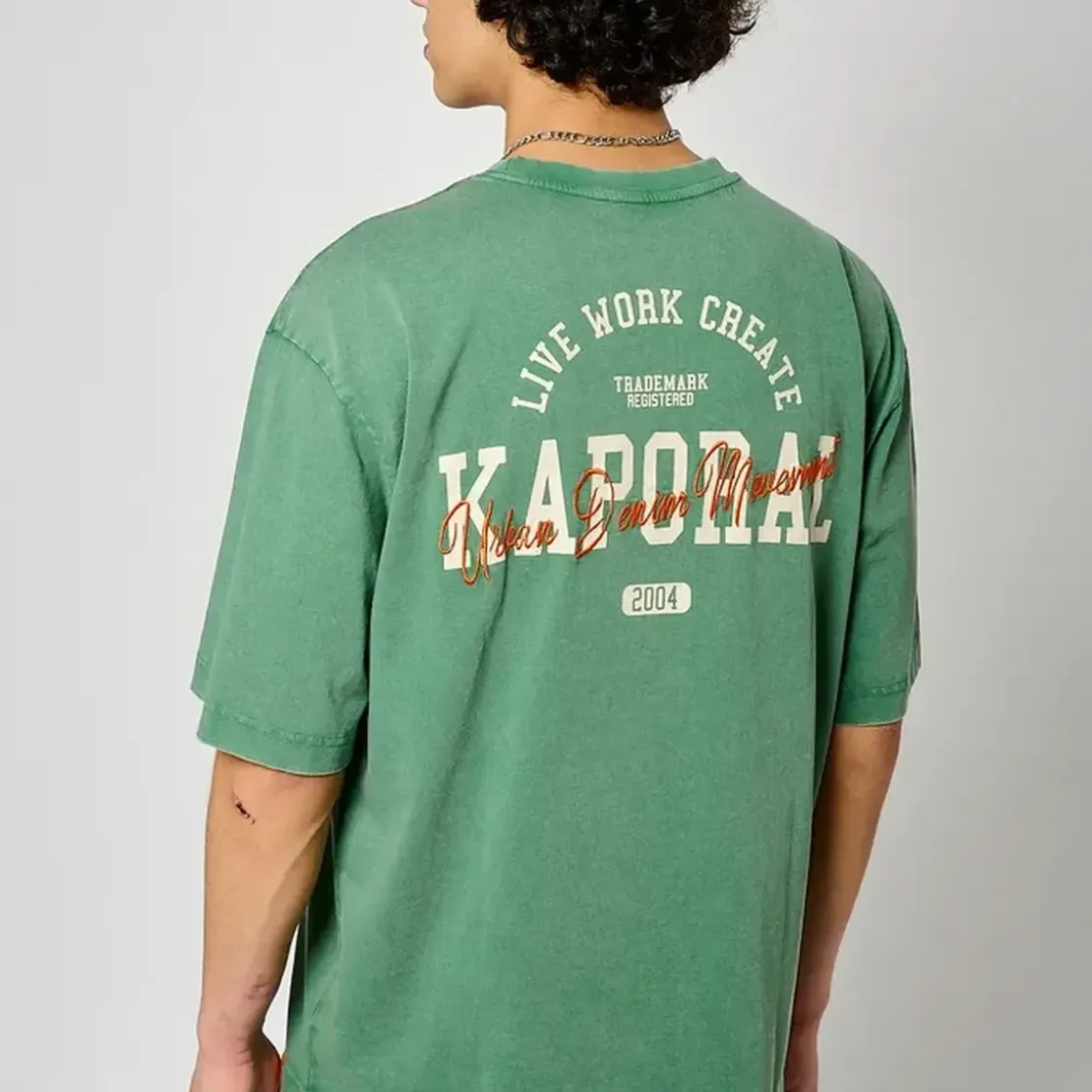 KaporalTee Shirt Manches Courtes en coton JOEY Green vert