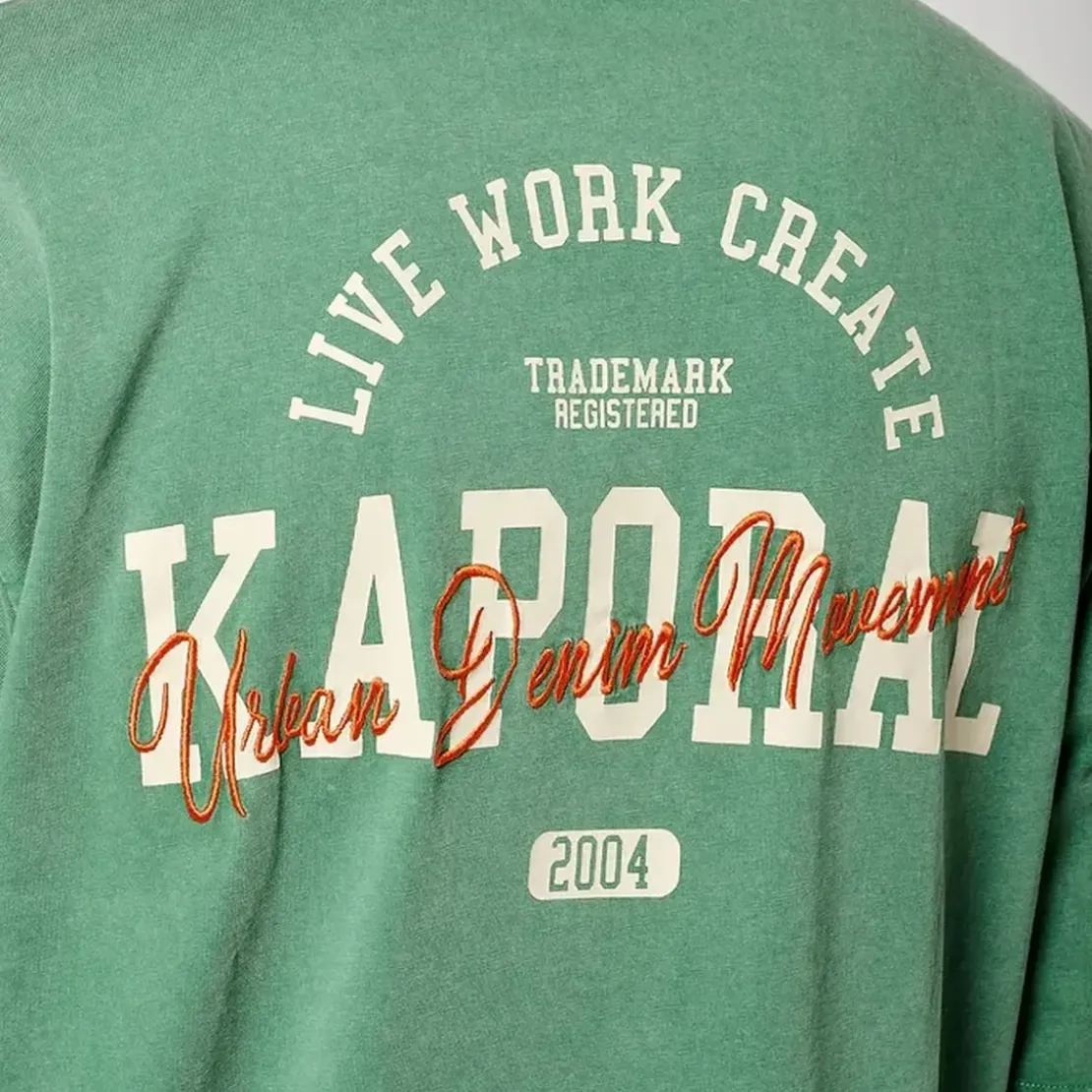 KaporalTee Shirt Manches Courtes en coton JOEY Green vert