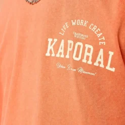 KaporalTee Shirt Manches Courtes en coton JOEY Orange