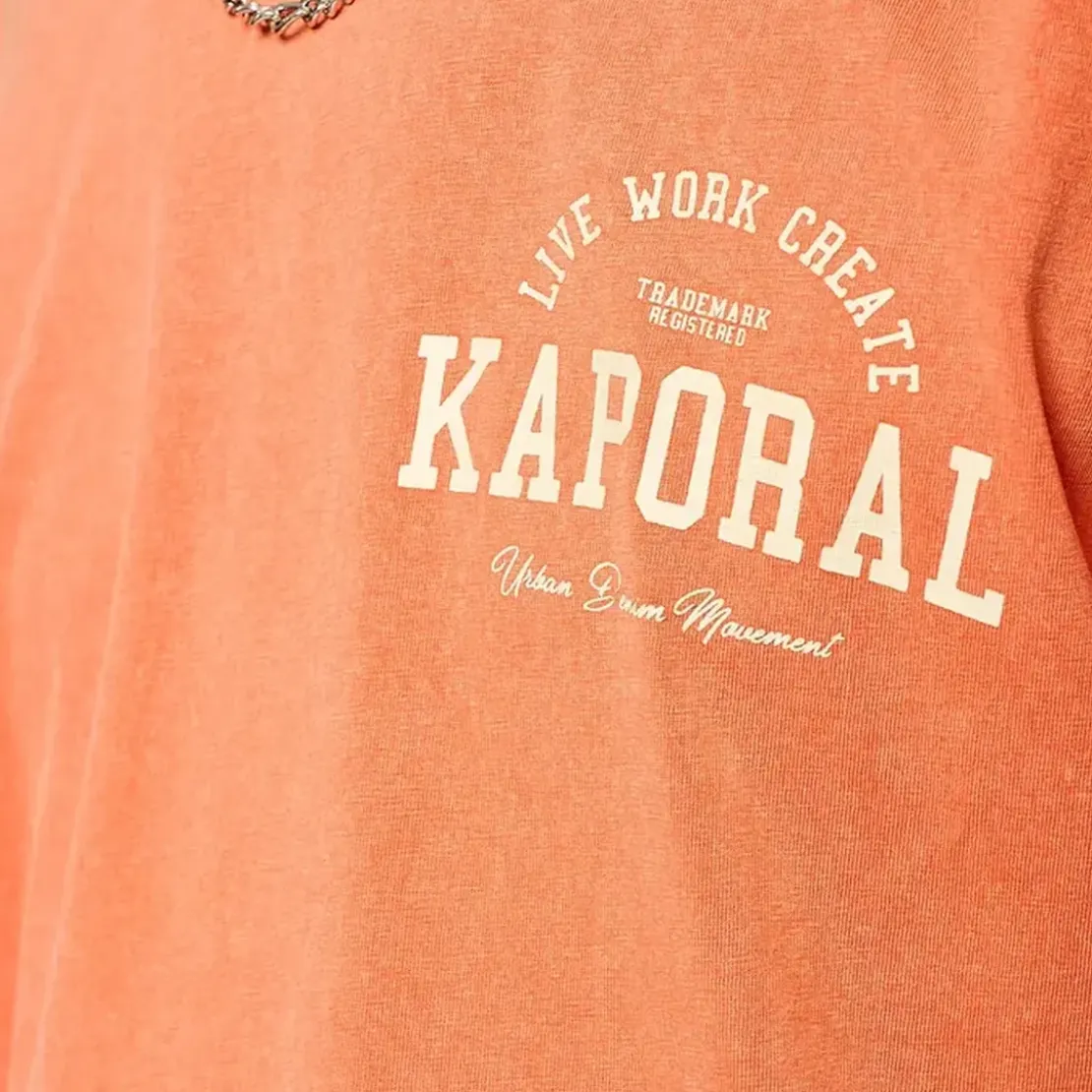 KaporalTee Shirt Manches Courtes en coton JOEY Orange