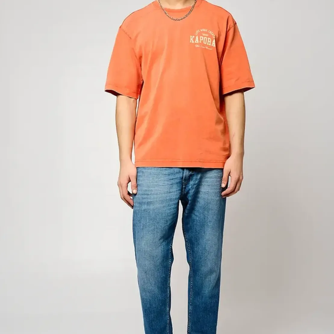 KaporalTee Shirt Manches Courtes en coton JOEY Orange