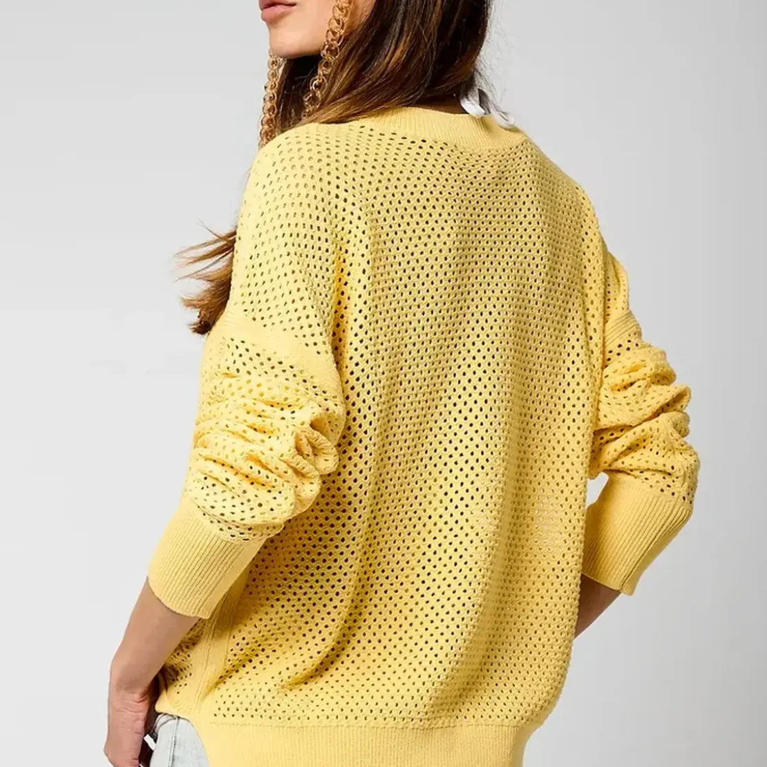 KaporalTee Shirt Manches Longues LEORE jaune en viscose