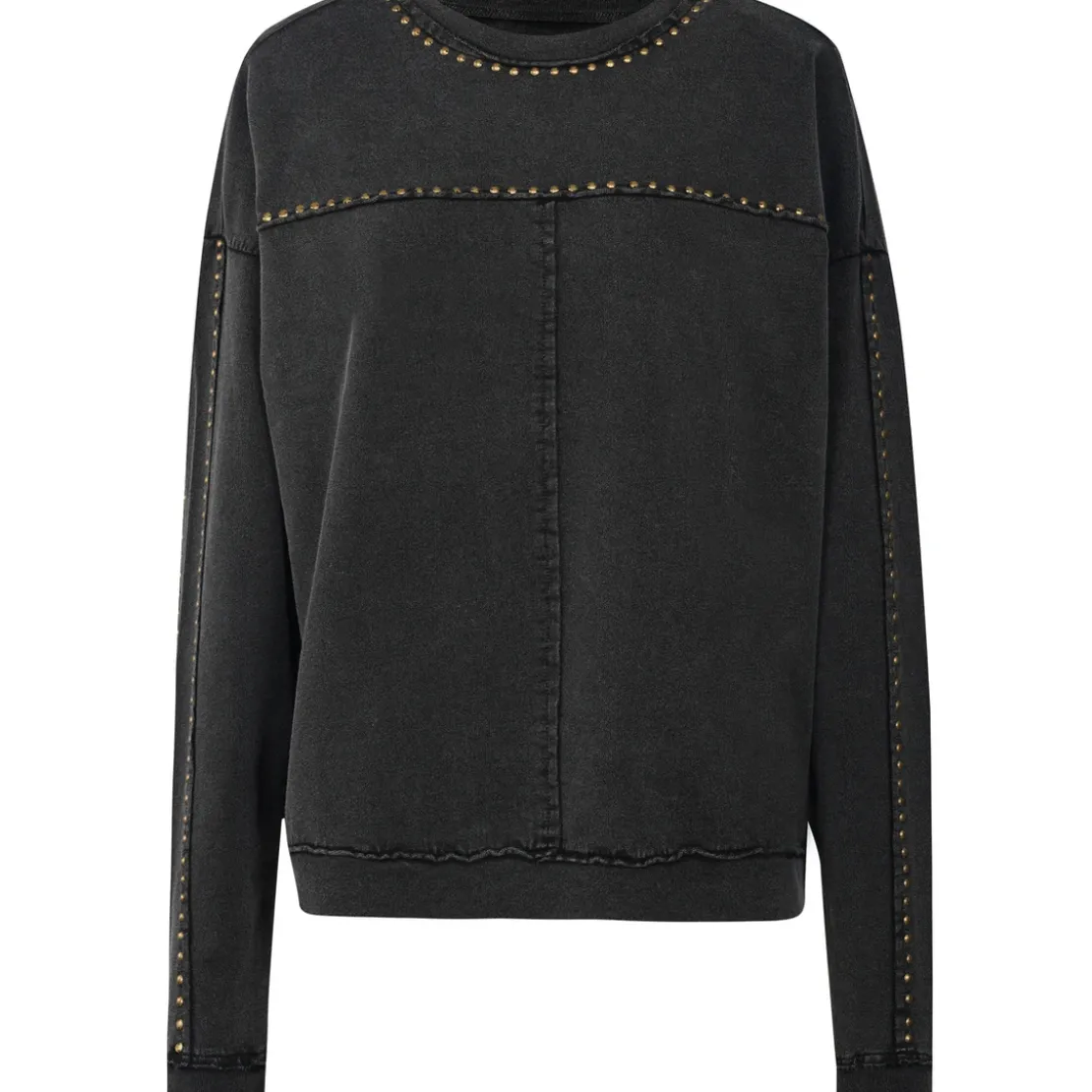 KaporalTee Shirt manches longues VOLAR gris foncé en coton
