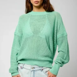 KaporalTee Shirt Manches Longues LEORE menthe en viscose