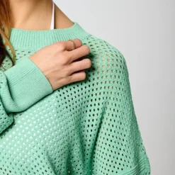 KaporalTee Shirt Manches Longues LEORE menthe en viscose