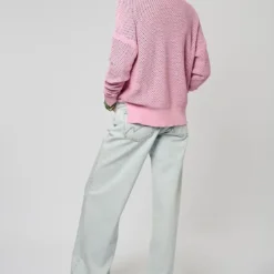 KaporalT-shirt ajouré rose Femme LEORE violet en coton