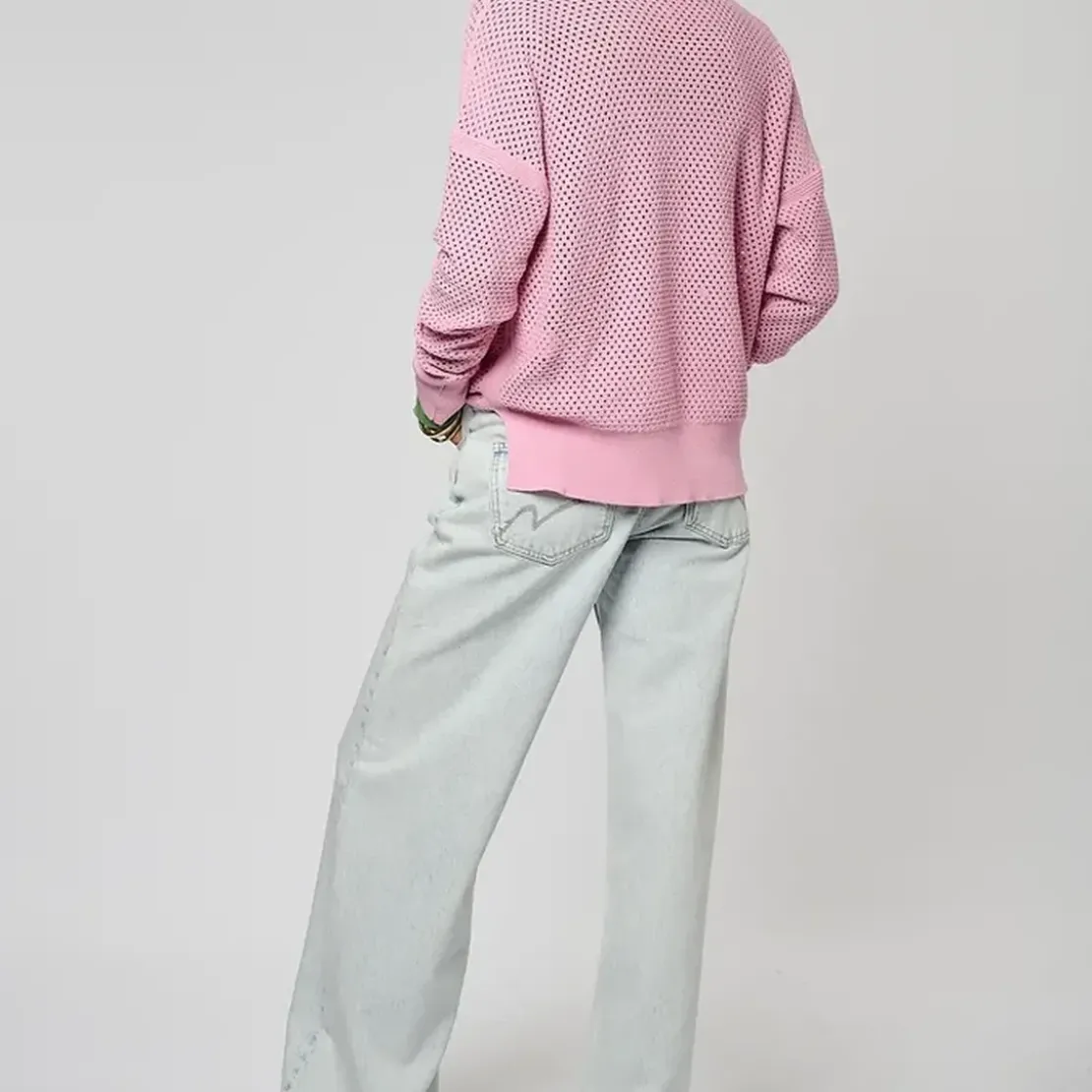 KaporalT-shirt ajouré rose Femme LEORE violet en coton