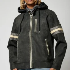 KaporalVeste en viscose LUCAS Black noir