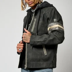 KaporalVeste en viscose LUCAS Black noir