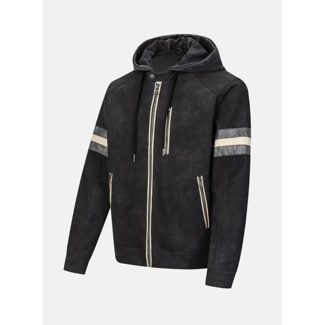 KaporalVeste en viscose LUCAS Black noir