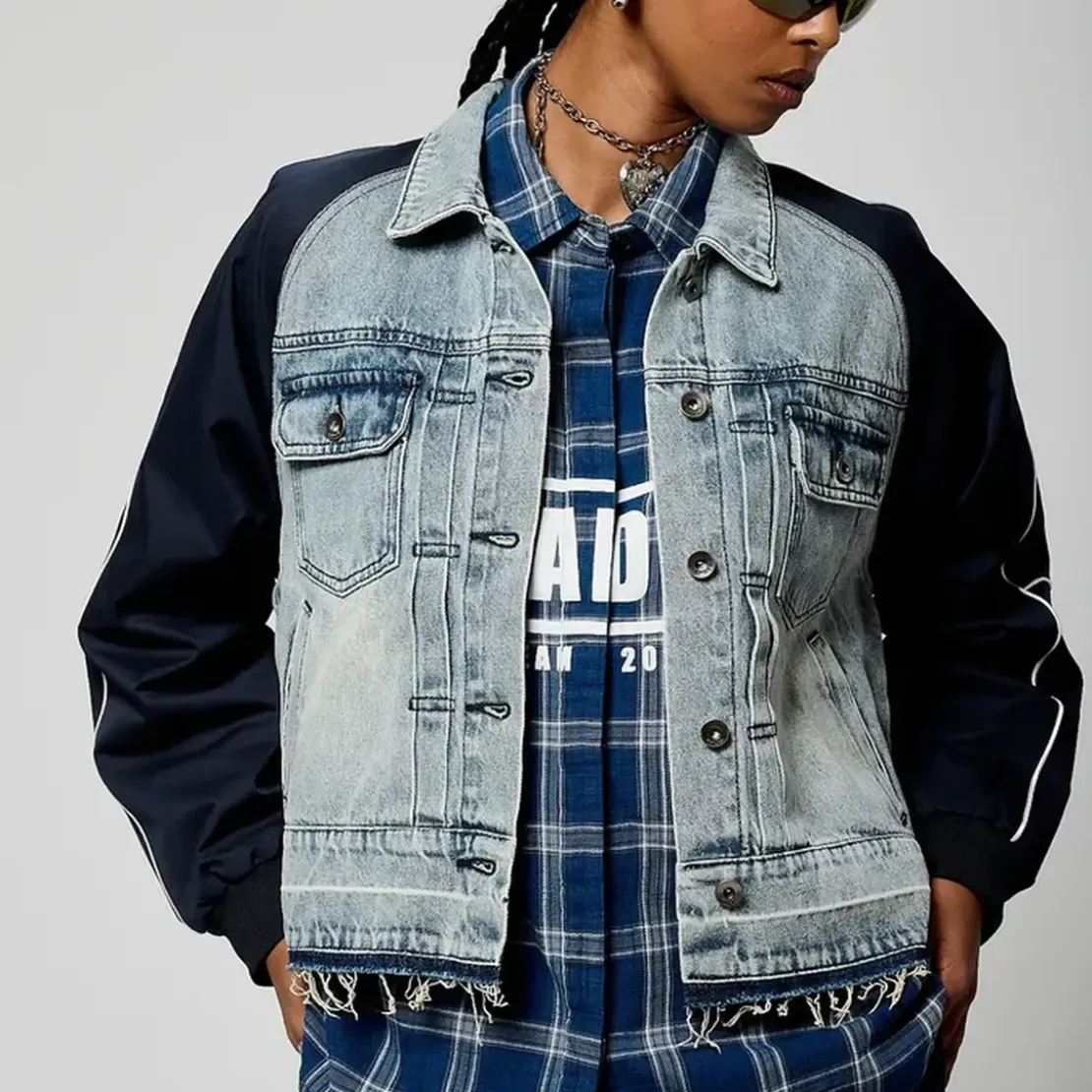 KaporalVeste VOILAbimatière bleu en coton