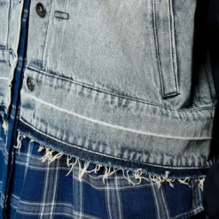 KaporalVeste VOILAbimatière bleu en coton