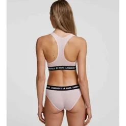 Karl LagerfeldBralette sans armatures logotée - Rose - Karl Lagerfeld