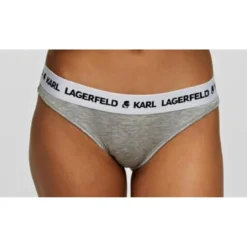 Karl LagerfeldCulotte logotee - Gris à taille blanc- KARL LAGERFELD
