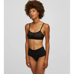 Karl LagerfeldCulotte Taille Haute Noire- KARL LAGERFELD