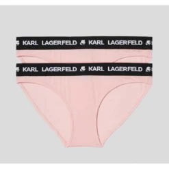Karl LagerfeldLot de 2 culottes logotées - Rose - Karl Lagerfeld