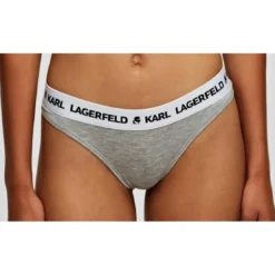 Karl LagerfeldLot de 2 Strings Logotypés Gris- KARL LAGERFELD