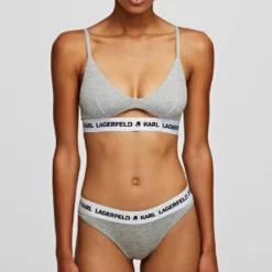 Karl LagerfeldLot de 2 Strings Logotypés Gris- KARL LAGERFELD