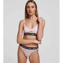 Karl LagerfeldLot de 2 strings logotés - Rose - Karl Lagerfeld